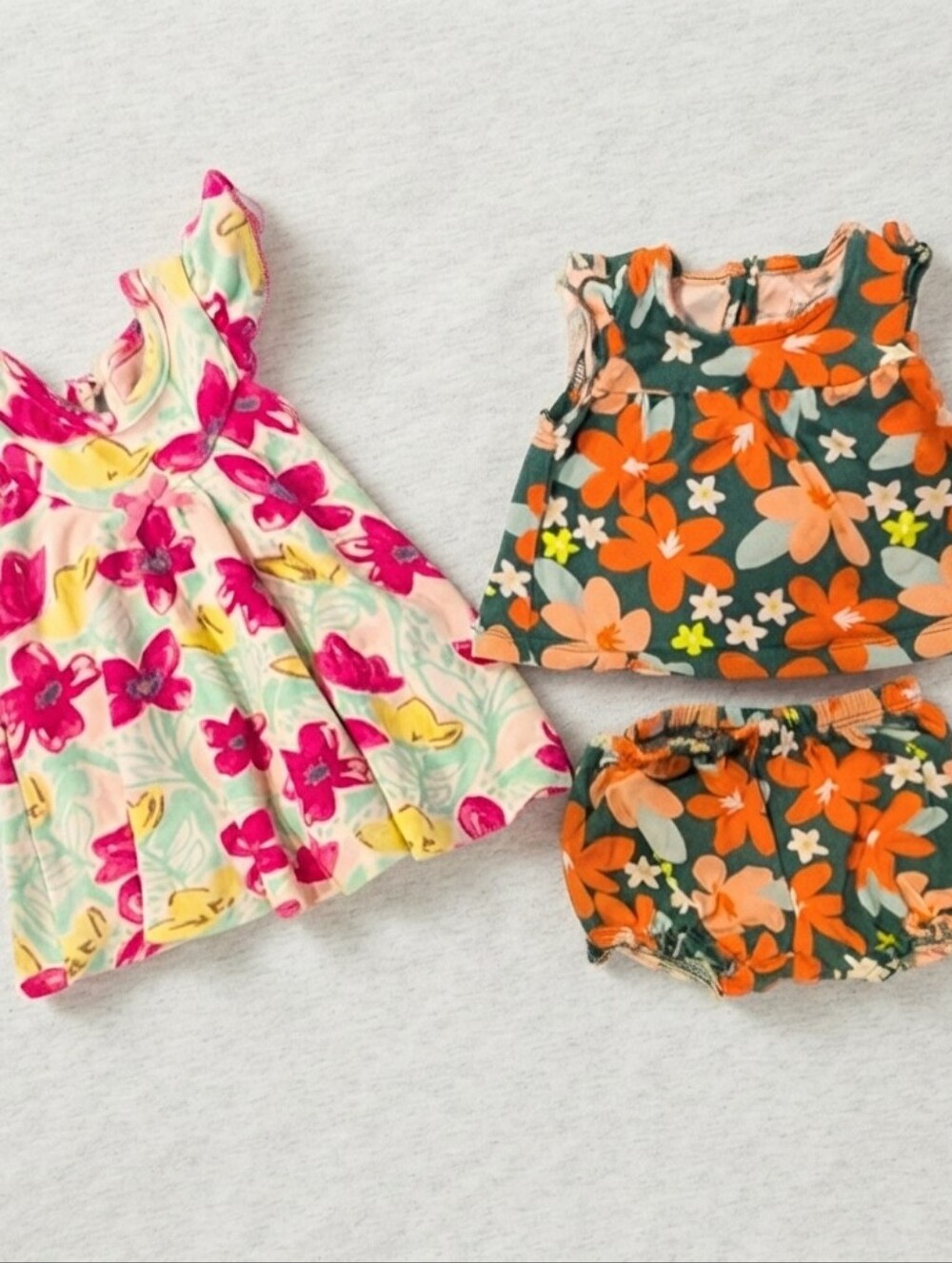 NB Floral Baby Dress and Outfit Set